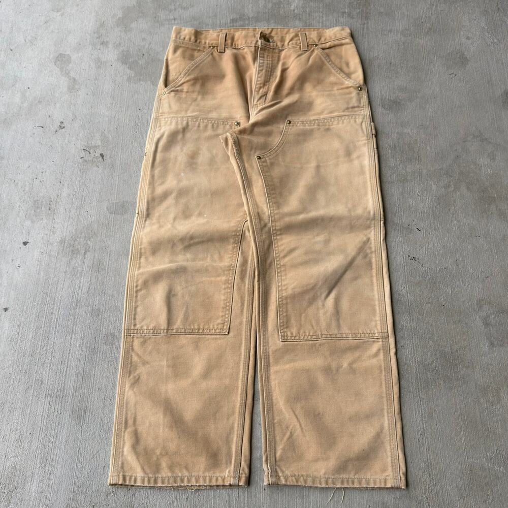 Carhartt brown double knee work wear carpenter pants